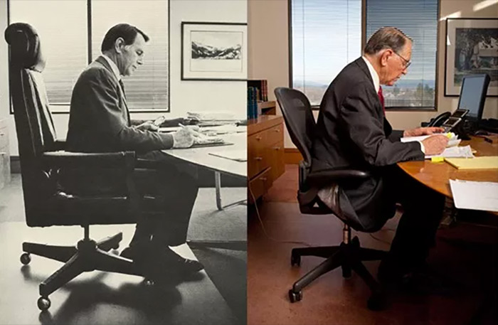 Photo of the past & present of the firm's founder Art Johnson